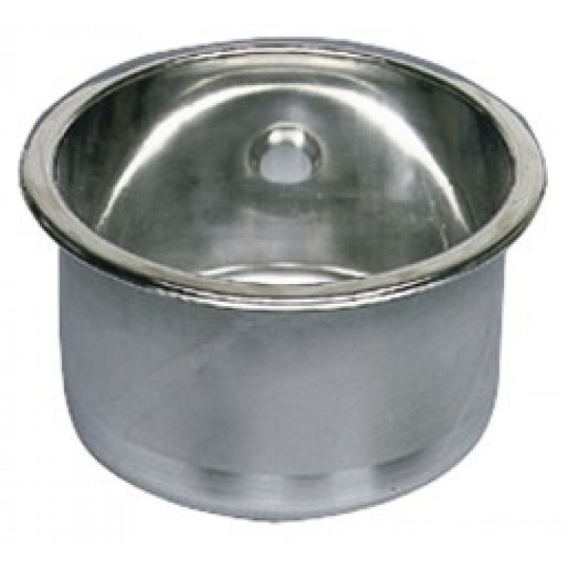 Round stainless steel sink Ø 285 mm